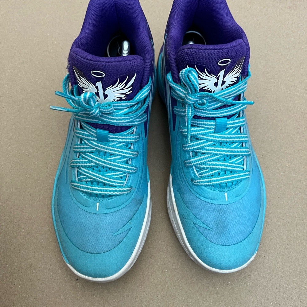 Puma MB.02 LaMelo Ball Basketball (Blue and Purple) Sneakers